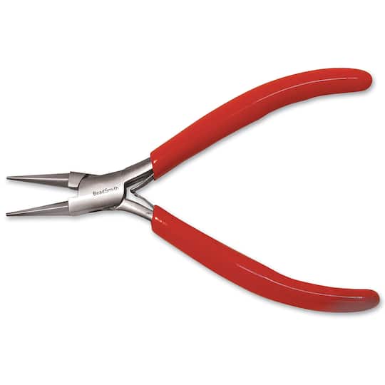 The Beadsmith&#xAE; 4.75&#x22; Red Round Nose Pliers